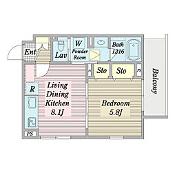 ツーハウゼ亀戸 2LDKの間取図画像