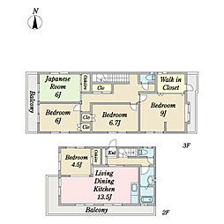 SNJ洋光台 5LDKの間取図画像