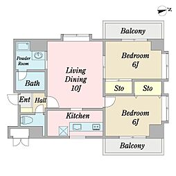 間取図画像 2LDK