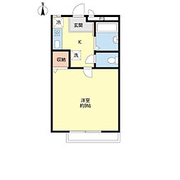 ソフィア1 1Kの間取図画像