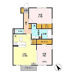 間取図画像 2LDK