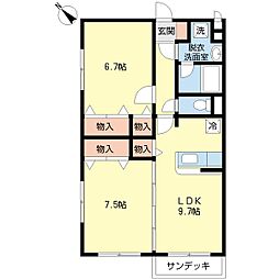 selva 2LDKの間取図画像