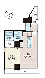 LA TERRE MITA 1LDKの間取図画像