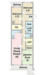 間取図画像 3LDK