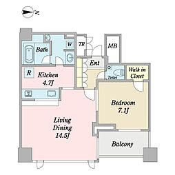 間取図画像 1LDK