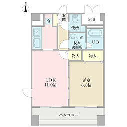 間取図画像 1LDK