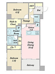 間取図画像 2LDK