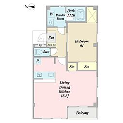 間取図画像 1LDK