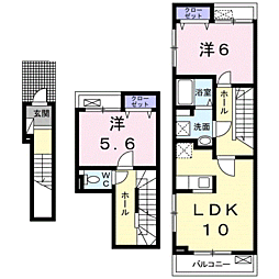 ベーネ・ファミリア 2LDKの間取図画像