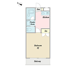 Ｖｉｏｌａ 2階1Kの間取り