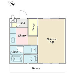 ファインステージ 1Kの間取図画像