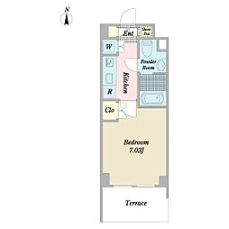 プロシード杉並宮前 1Kの間取図画像