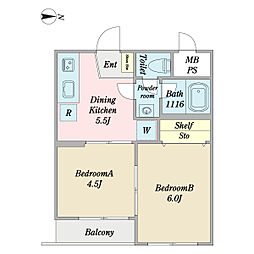間取図画像 1LDK