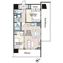 間取図画像 2LDK