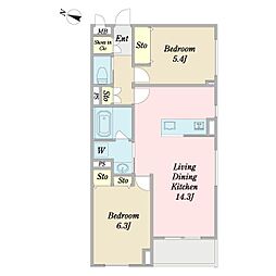 間取図画像 2LDK