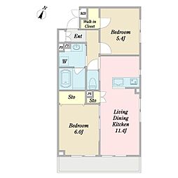 間取図画像 2LDK