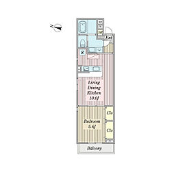 間取図画像 1LDK