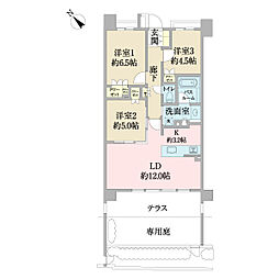 クリオ川崎大師公園 3LDKの間取図画像