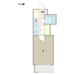 ガーデンコート77（Ｏ） 3階1Kの間取り