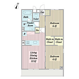 間取図画像 2LDK