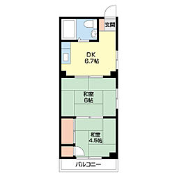 間取図画像 2DK