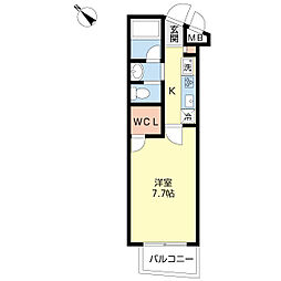サンパティーク西荻窪 1Kの間取図画像