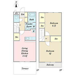 間取図画像 2LDK
