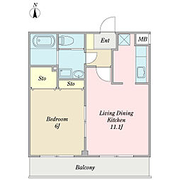 間取図画像 1LDK