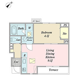 間取図画像 1LDK