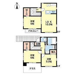 オランジュＡ棟 1階3LDKの間取り