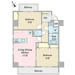 間取図画像 2LDK