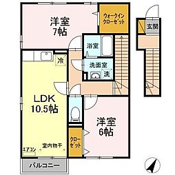 トップ5 2LDKの間取図画像