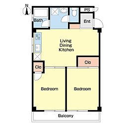レナシス西葛西 2LDKの間取図画像