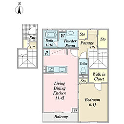 間取図画像 1LDK