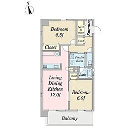 間取図画像 2LDK