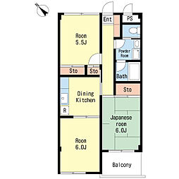 アイボリーハイム 3DKの間取図画像