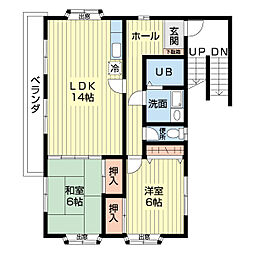 Ｆｏｒｅｓｔａ25 2階2LDKの間取り