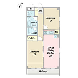 間取図画像 2LDK