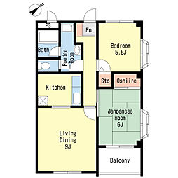 間取図画像 2LDK