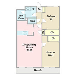 間取図画像 2LDK