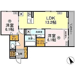 間取図画像 2LDK
