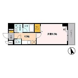 ソシア西葛西 10階1Kの間取り