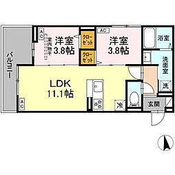 間取図画像 2LDK
