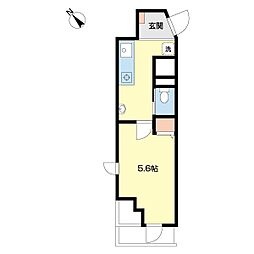 プロスパーフォレスト 1Kの間取図画像
