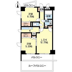 フィエルテ・アネックス 2LDKの間取図画像