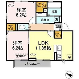 間取図画像 2LDK