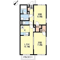 間取図画像 2LDK