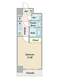 Nasic仙台東口 1Kの間取図画像