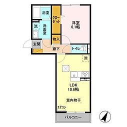 間取図画像 1LDK
