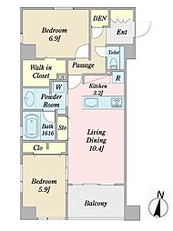 LATTICE東松戸 2LDKの間取図画像